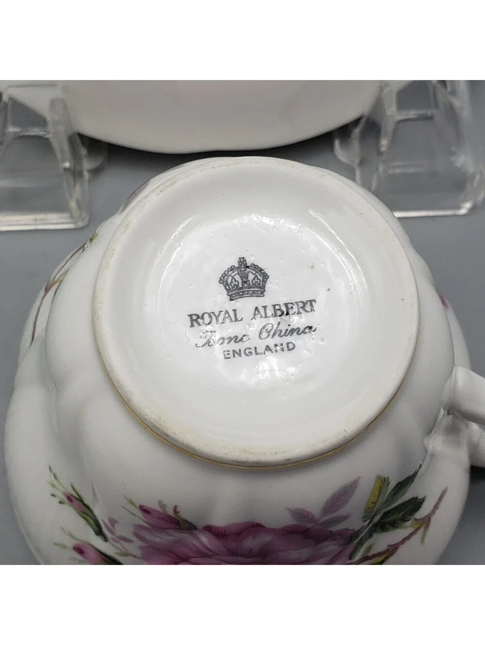 Vintage Royal Albert Teacup and Saucer Pink Old Fashion Rose Shelley Shape